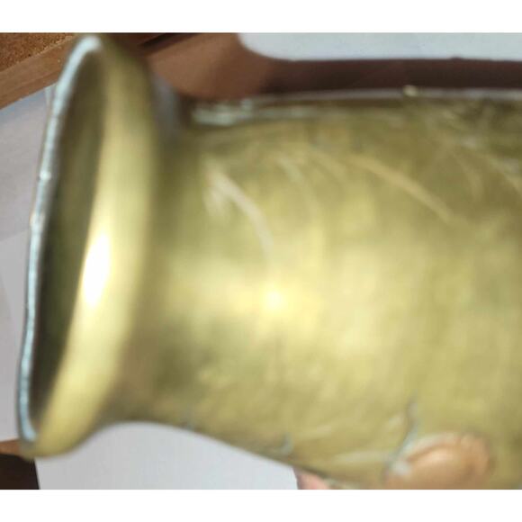 7"   19th Century  Japanese Meiji Period  Bronze / Copper Mixed Metal Vase - Picture 9 of 10